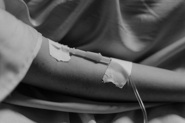 IV Drip in a patient's arm